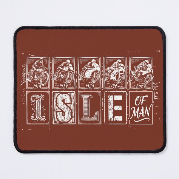 Item preview, Isle of Man TT History Evolution Vintage Motorcycle Art designed and sold by KiwiRider.