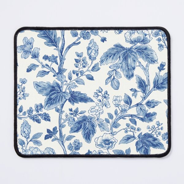 Item preview, Elegant Blue Toile Botanical Pattern designed and sold by 247GiftsbyTina.