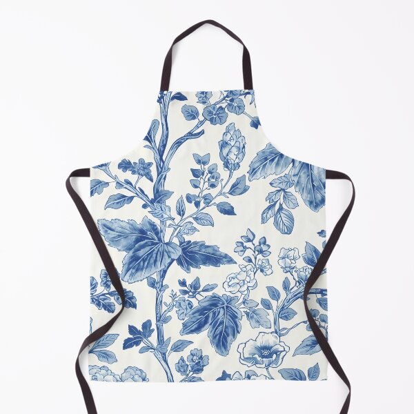 Item preview, Elegant Blue Toile Botanical Pattern designed and sold by 247GiftsbyTina.