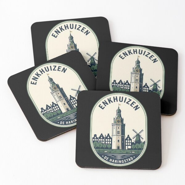 Item preview, Enkhuizen Netherlands De Haringstad Vintage Travel Emblem designed and sold by k3rstman1.