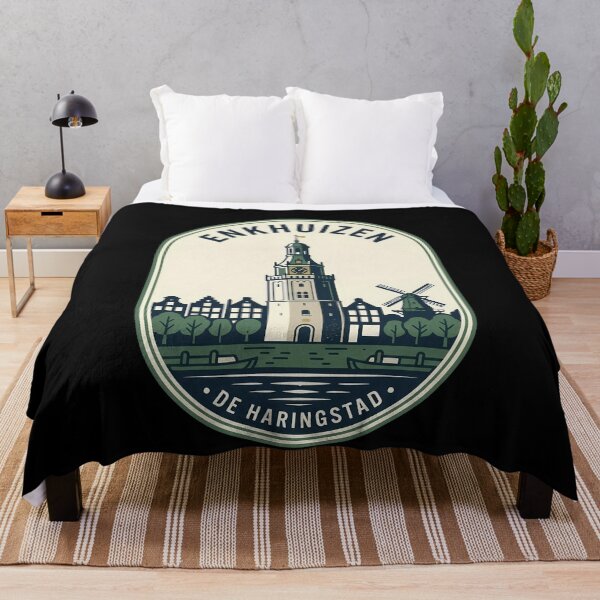 Item preview, Enkhuizen Netherlands De Haringstad Vintage Travel Emblem designed and sold by k3rstman1.
