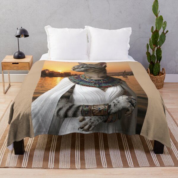 Item preview, Sacred Egyptian Cat Queen Bastet| Ancient Nile Fantasy Art designed and sold by TuyaArts.