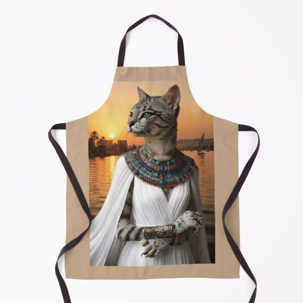 Artikelvorschau, Die heilige ägyptische Katzenkönigin Bastet | Antike Nil-Fantasy-Kunst entworfen und verkauft von TuyaArts.