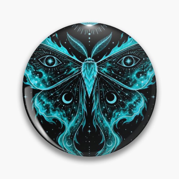Item preview, Celestial Flame Luna Moth | Mystical Cosmic Butterfly designed and sold by MysticVargas.