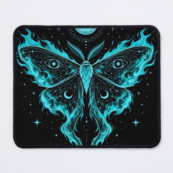 Item preview, Celestial Flame Luna Moth | Mystical Cosmic Butterfly designed and sold by MysticVargas.