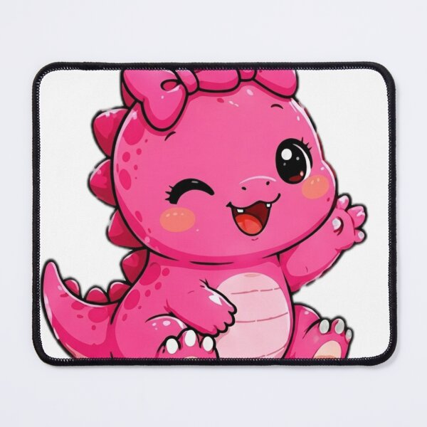 Item preview, Pink Baby Dinosaur Kawaii Sticker designed and sold by DailyDoodlesBySumbul.