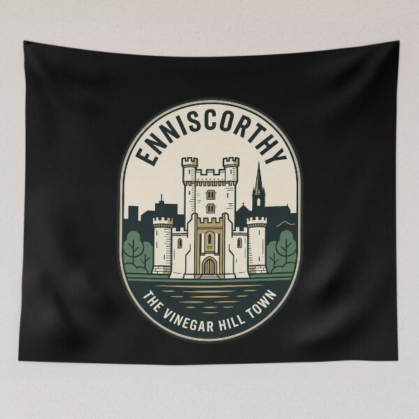 Item preview, Enniscorthy Castle Ireland Vintage Travel Emblem designed and sold by k3rstman1.