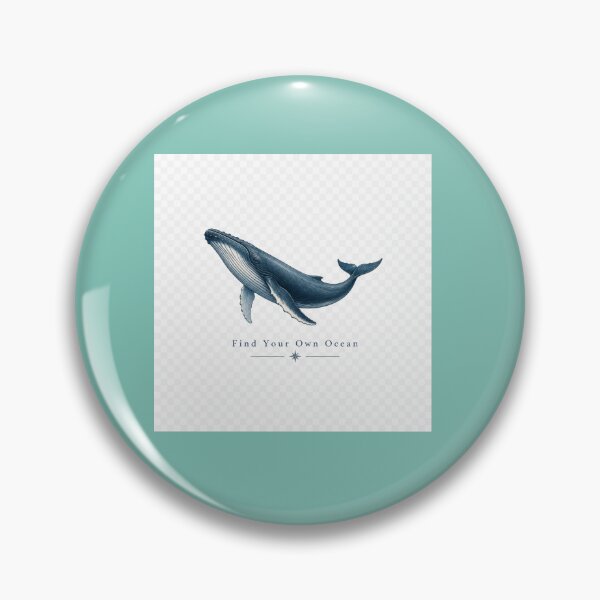 Item preview, Find Your Own Ocean – Minimal Blue Whale Design designed and sold by SummitTrails.