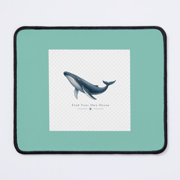 Item preview, Find Your Own Ocean – Minimal Blue Whale Design designed and sold by SummitTrails.