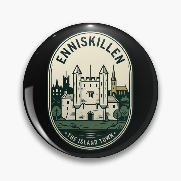 Item preview, Enniskillen The Island Town Vintage Travel Emblem designed and sold by k3rstman1.