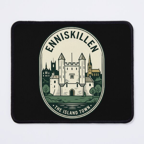Item preview, Enniskillen The Island Town Vintage Travel Emblem designed and sold by k3rstman1.