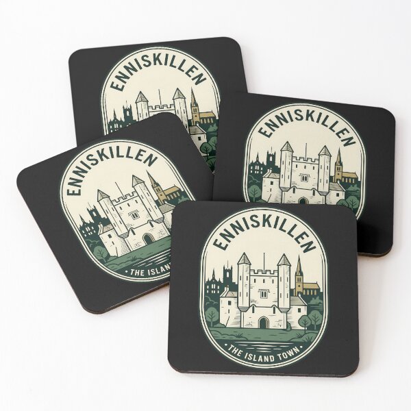 Item preview, Enniskillen The Island Town Vintage Travel Emblem designed and sold by k3rstman1.
