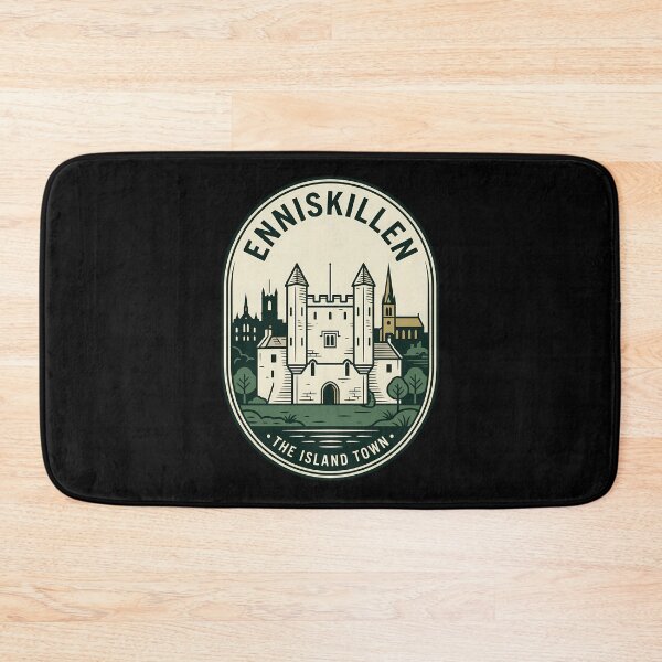 Item preview, Enniskillen The Island Town Vintage Travel Emblem designed and sold by k3rstman1.