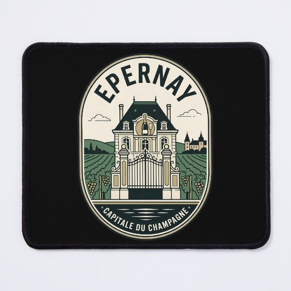 Item preview, Epernay France Vintage Travel Emblem Champagne Capital designed and sold by k3rstman1.