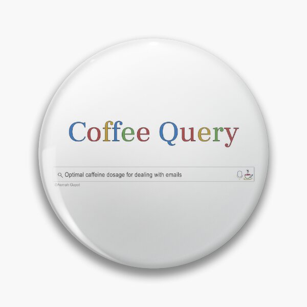 Item preview, Coffee Query: Caffeine and Emails designed and sold by JustAsmahDesign.