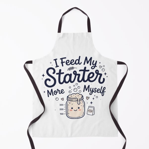 Item preview, I Feed My Starter More Than Myself Mug | Funny Sourdough Baker Quote | Bread Baking Coffee Cup | Fermentation Humor Gift designed and sold by Softbear Atelier.