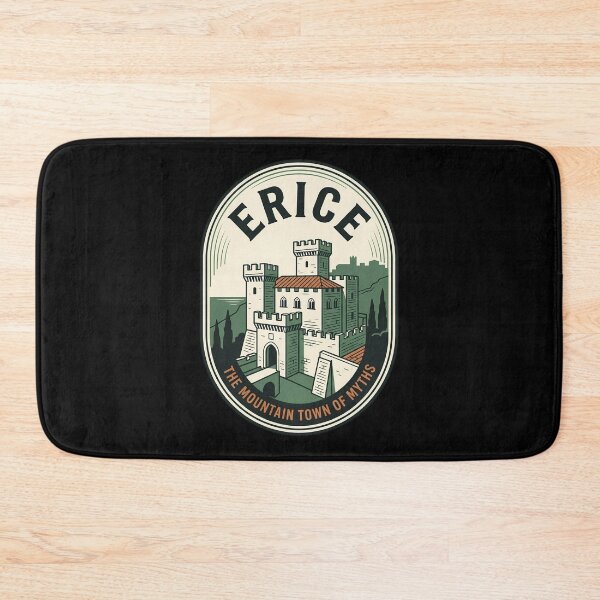 Item preview, Erice Sicily Vintage Travel Emblem Castle designed and sold by k3rstman1.