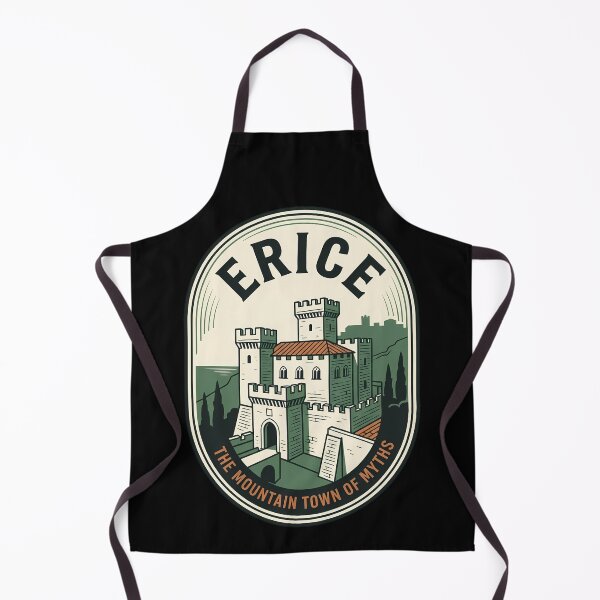 Item preview, Erice Sicily Vintage Travel Emblem Castle designed and sold by k3rstman1.
