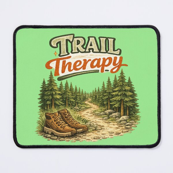 Item preview, Trail Therapy – Cozy Forest Hiking Hand-Drawn Outdoor Illustration designed and sold by RosalesArts.