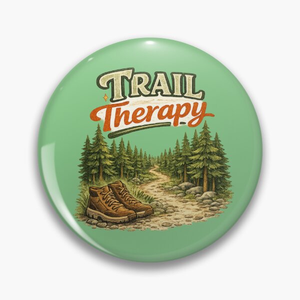 Item preview, Trail Therapy – Cozy Forest Hiking Hand-Drawn Outdoor Illustration designed and sold by RosalesArts.