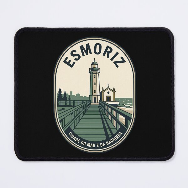 Item preview, Esmoriz Portugal Lighthouse Vintage Travel Emblem designed and sold by k3rstman1.