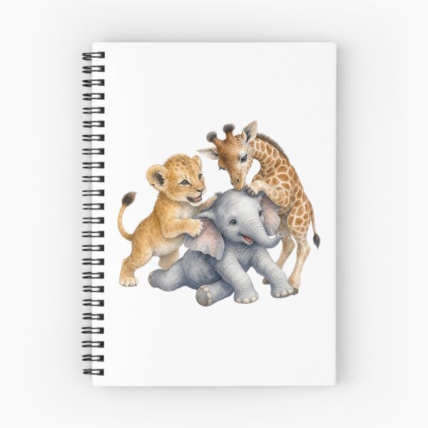 Item preview, Playful Safari Animals | Giraffe Elephant Tiger Nursery Art designed and sold by PAPIRO SIGLO XXI.