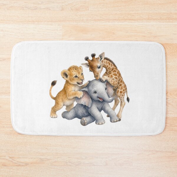 Item preview, Playful Safari Animals | Giraffe Elephant Tiger Nursery Art designed and sold by PAPIRO SIGLO XXI.