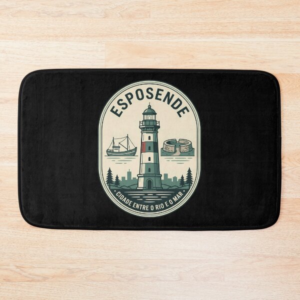 Item preview, Esposende Portugal Coastal Lighthouse Vintage Travel Emblem designed and sold by k3rstman1.