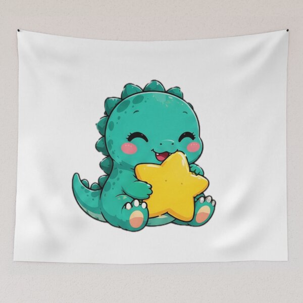 Item preview, Cute Dinosaur Hugging Star Sticker designed and sold by DailyDoodlesBySumbul.