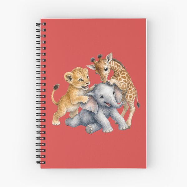 Item preview, Playful Wild Animals | Giraffe Elephant Tiger Nursery Art designed and sold by PAPIRO SIGLO XXI.