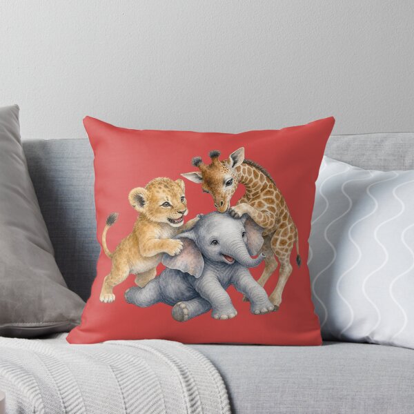 Item preview, Playful Wild Animals | Giraffe Elephant Tiger Nursery Art designed and sold by PAPIRO SIGLO XXI.