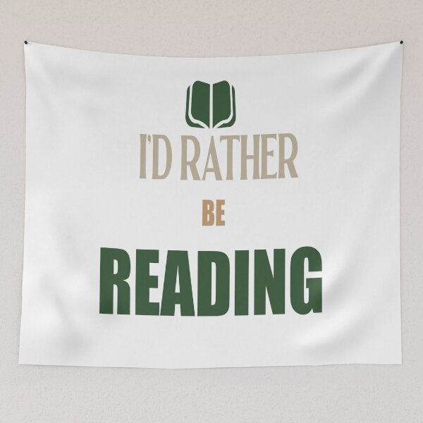 Item preview, I'd Rather Be Reading designed and sold by BrewMood Studio.