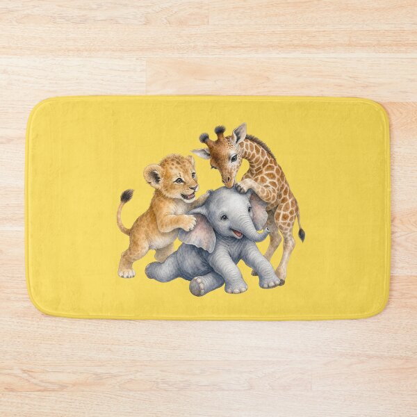 Item preview, Playful African Animals | Giraffe Elephant Tiger Nursery Art designed and sold by PAPIRO SIGLO XXI.