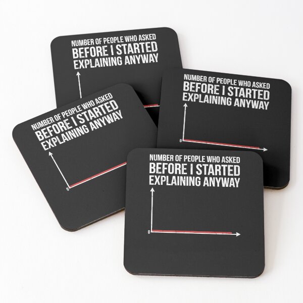 Item preview, Number Of People Who Asked Explaining Anyway Funny Graph designed and sold by elderberry.