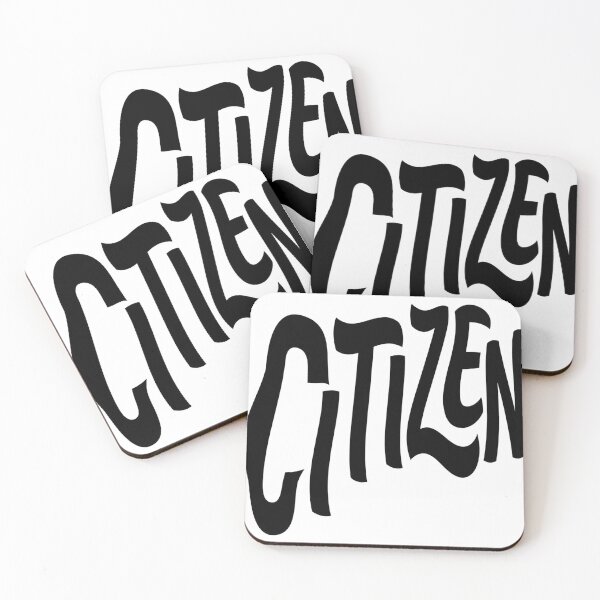 Item preview, CITIZEN human  | Bold Block Typography designed and sold by ekemarket.