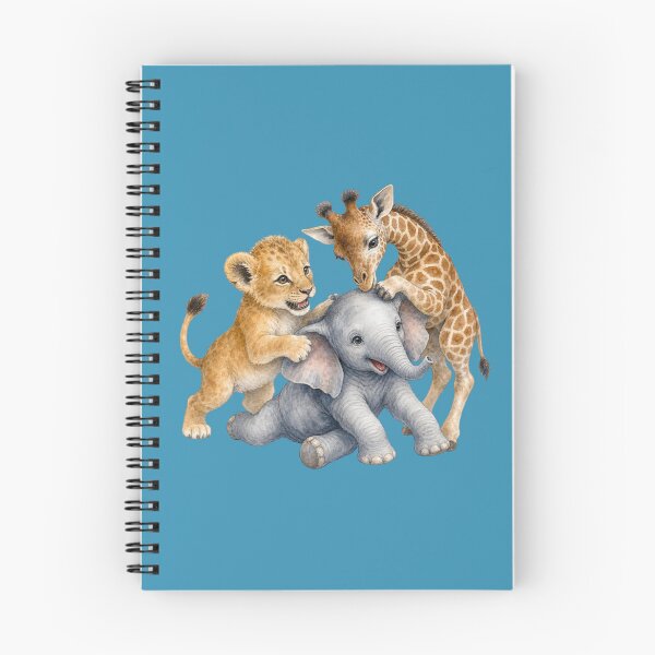 Item preview, Playful African Animals | Giraffe Elephant Tiger Nursery Art designed and sold by PAPIRO SIGLO XXI.