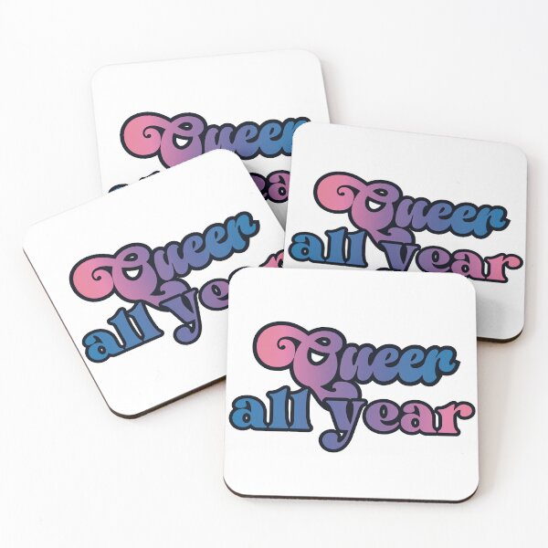Item preview, Queer all year - bisexual pride flag design designed and sold by art by hannah lang.