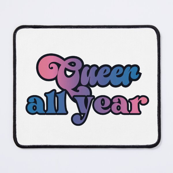 Item preview, Queer all year - bisexual pride flag design designed and sold by art by hannah lang.