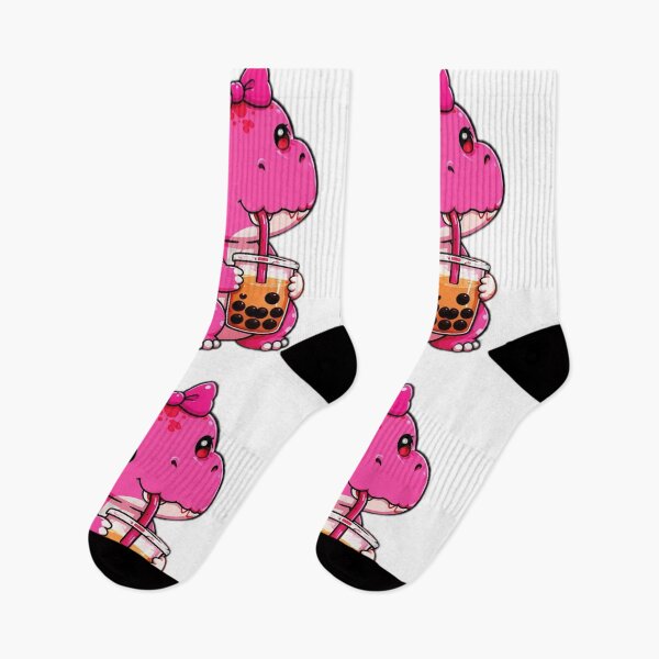 Item preview, Pink Dinosaur Bubble Tea Sticker designed and sold by DailyDoodlesBySumbul.