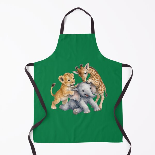 Item preview, Playful African Wild Animals | Giraffe Elephant Tiger Nursery Art designed and sold by PAPIRO SIGLO XXI.