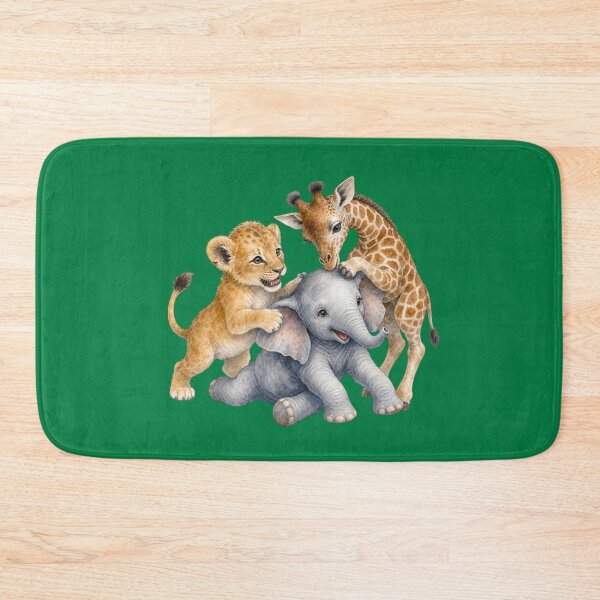 Item preview, Playful African Wild Animals | Giraffe Elephant Tiger Nursery Art designed and sold by PAPIRO SIGLO XXI.