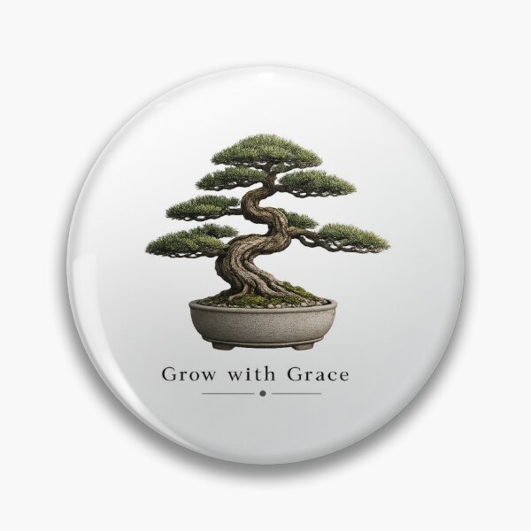 Item preview, Grow with Grace – Minimal Zen Bonsai Tree Design designed and sold by SummitTrails.