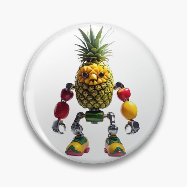 Item preview, Pineapple Mecha Robot Tropical Art designed and sold by Sem Bregs.