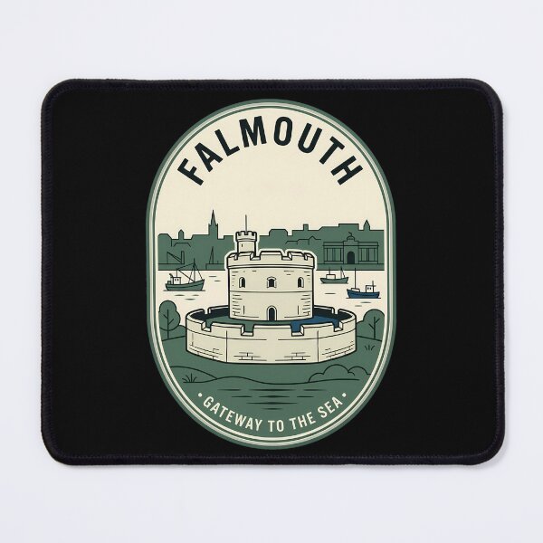 Item preview, Falmouth Gateway to the Sea Vintage Travel Emblem designed and sold by k3rstman1.