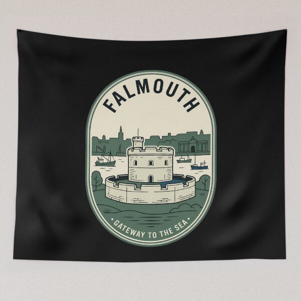 Item preview, Falmouth Gateway to the Sea Vintage Travel Emblem designed and sold by k3rstman1.