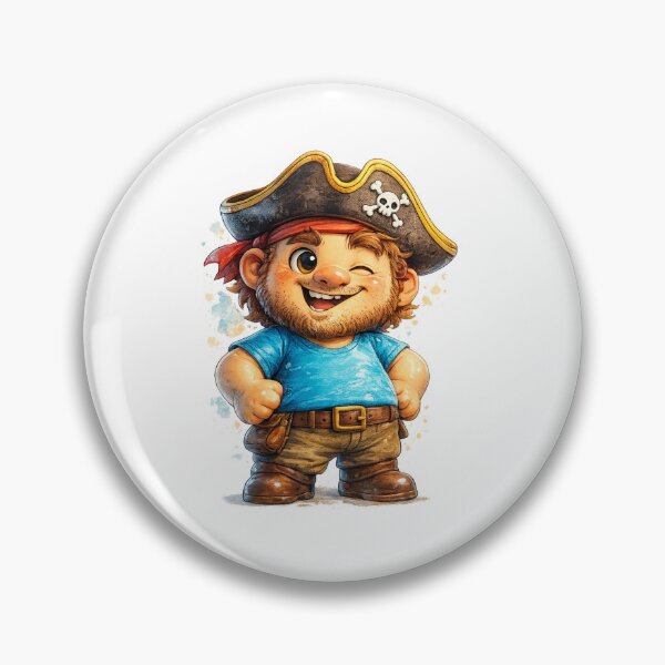 Item preview, Cute Chibi Pirate Boy – Funny Cartoon Buccaneer designed and sold by AlexLineArt.