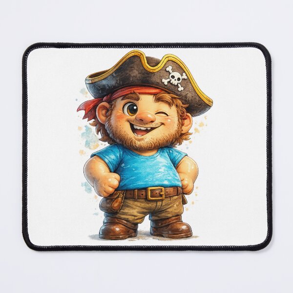 Item preview, Cute Chibi Pirate Boy – Funny Cartoon Buccaneer designed and sold by AlexLineArt.
