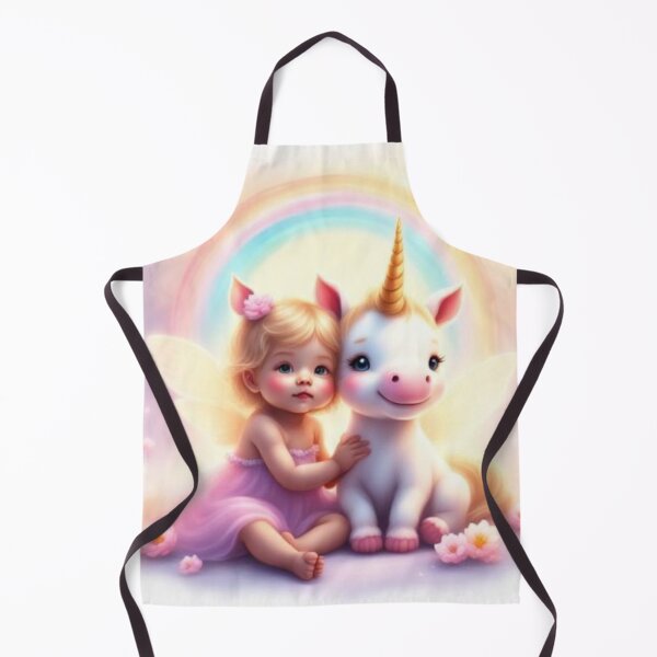 Item preview, Cute Fairyand Baby Unicorn designed and sold by TheFrameVault.