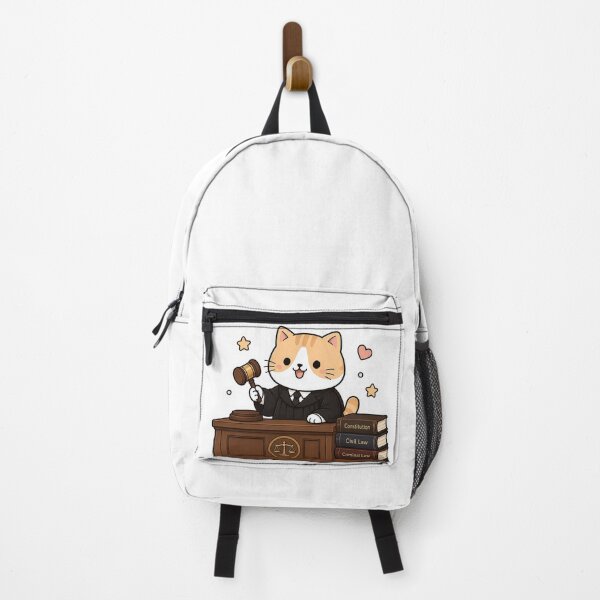 Item preview, Cute Judge Cat Kawaii Lawyer Justice Kitty Courtroom Illustration designed and sold by NoopnyangStudio.