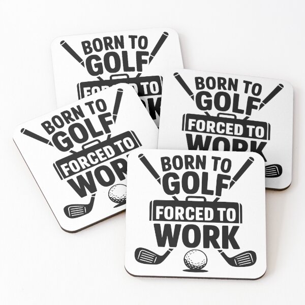 Item preview, Born To Golf Forced To Work designed and sold by theartfulaspie.